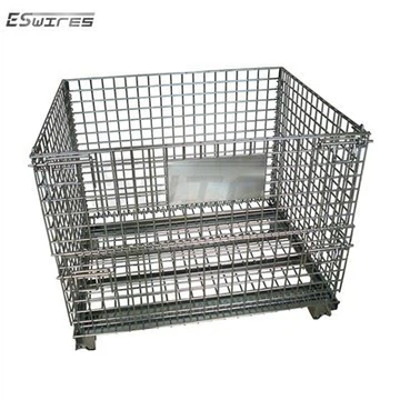 Yig'iladigan quyma simli palletli konteyner