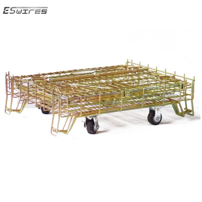 rolling metal storage cage  fold