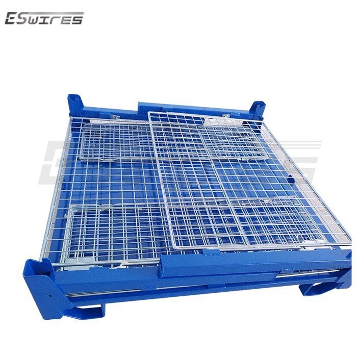 Stillage container fold